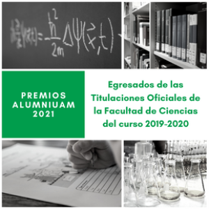Egresados y egresadas de las Titulaciones Oficiales de la Facultad de Ciencias del curso 2019-2020